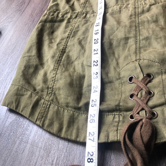 Anthropologie x Hei Hei Military Jacket Women’s Small Army Green Utility Lace - Picture 12 of 15